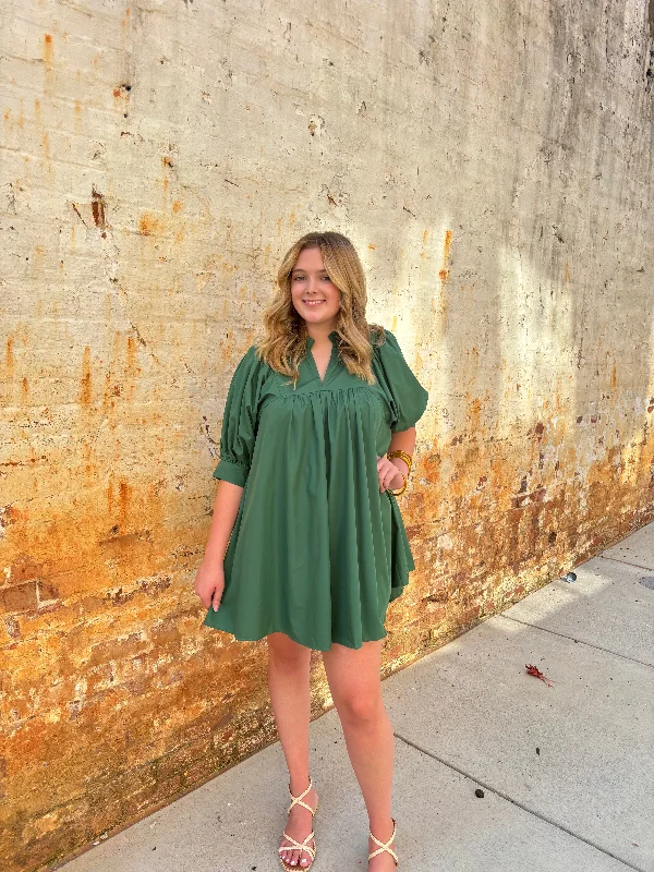 Limited Deals, Unlimited Savings!Hunter Green Dress
