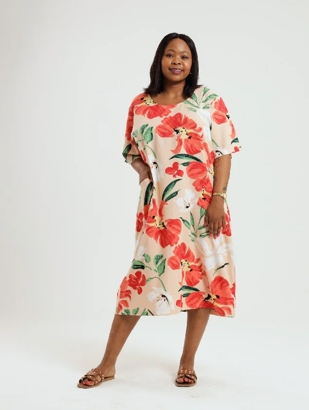 Get Ready to Save!Iris Dress: Peach