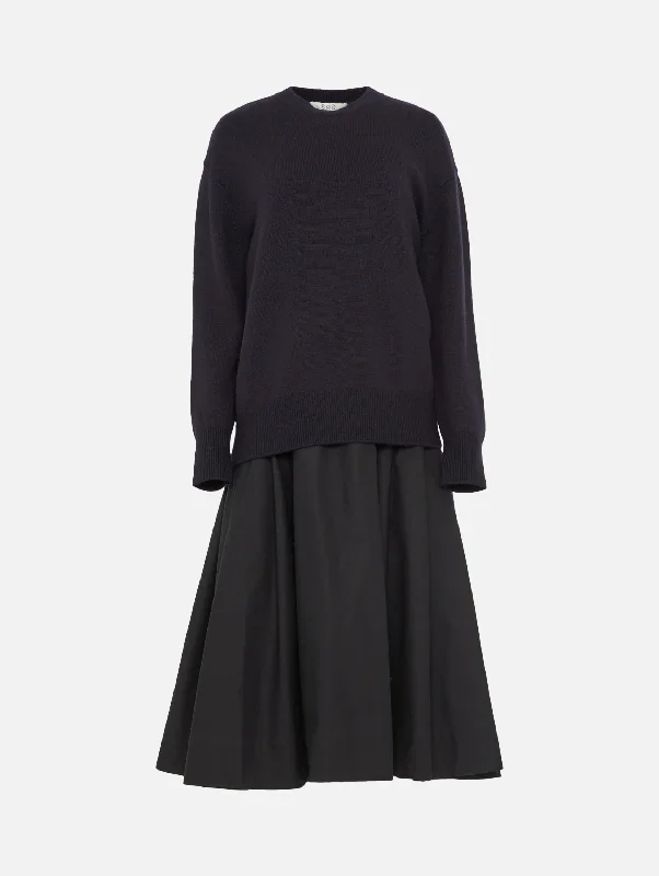 Hurry, Sale Ends Soon!Kerith Combo Dress in Navy