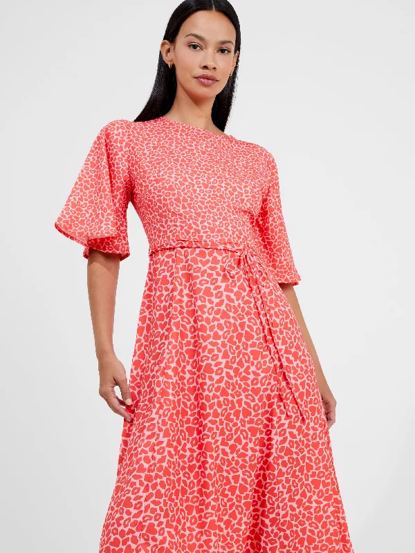 Save Like Never Before!Kiss Print Angel Sleeve Dress