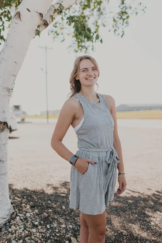 Your Dream Deal is Here!Knotted back flare shorts cotton romper 3 COLOR OPTIONS