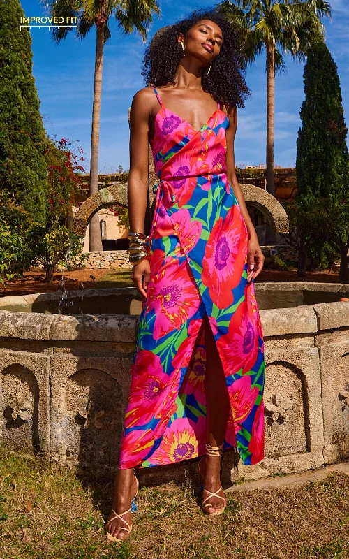 Seasonal Sale – Shop Now!Mariah Wrap Dress In Poppy Bloom