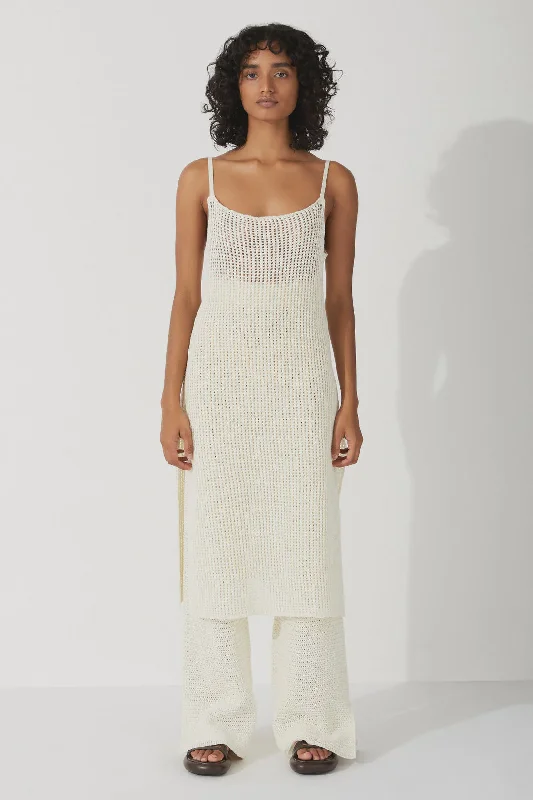 Special Discounts Inside!Milk Cotton Crochet Dress - Milk