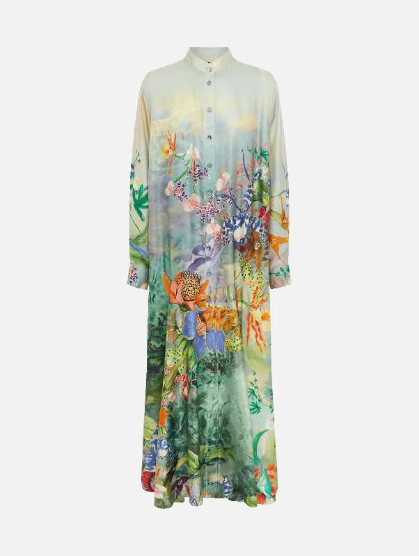 Sale Alert – Get Ready to Shop!Mirage Silk Shirtdress in Multi