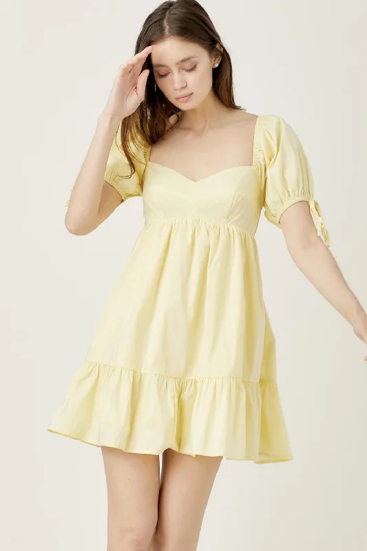 More Discounts, More Joy!Mireya puff sleeve dress
