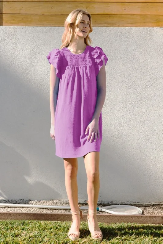 Snag the Best Prices Now!Orchid Smocked Dress