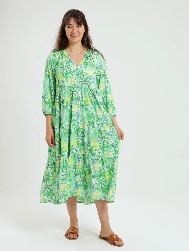 Shop Early, Save Big!Poppy Dress: Green Floral