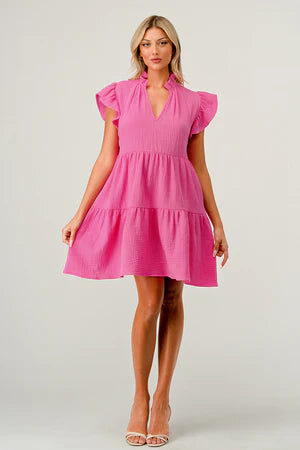 Bigger Savings, Better Shopping!Think Pink Babydoll Dress