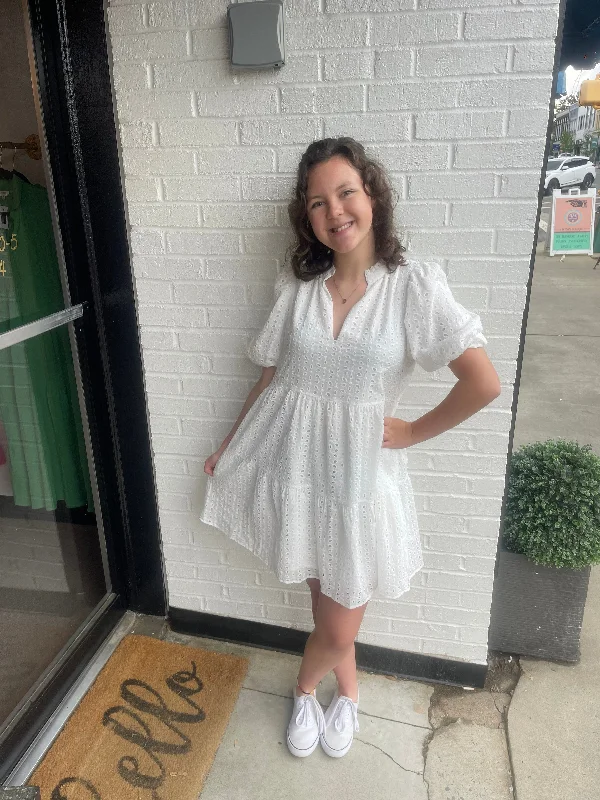Massive Price Cuts!White Daisy Dress