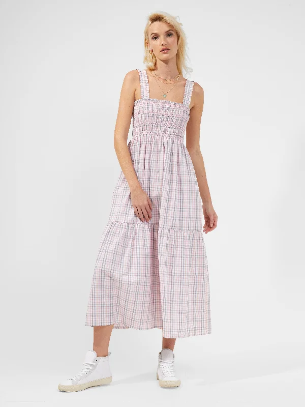 Buy More, Pay Less!Yaki Organic Check Sun Dress
