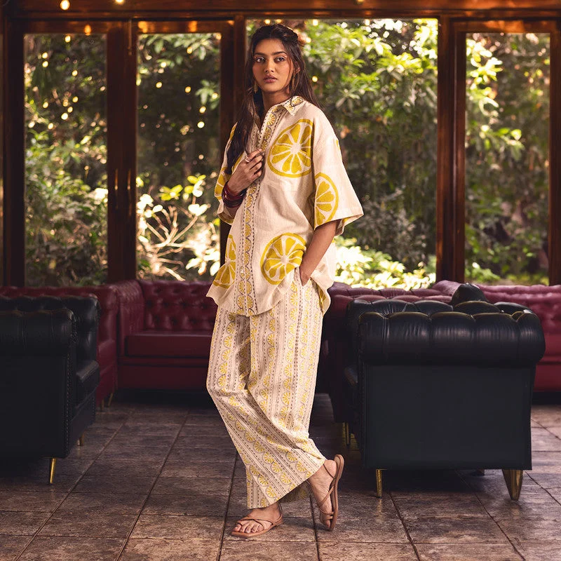 Hottest Discounts of the Year!Kala Cotton Shirt For Women | Lemon Slice Printed | Yellow Hottest Discounts of the Year!Kala Cotton Shirt For Women | Lemon Slice Printed | Yellow