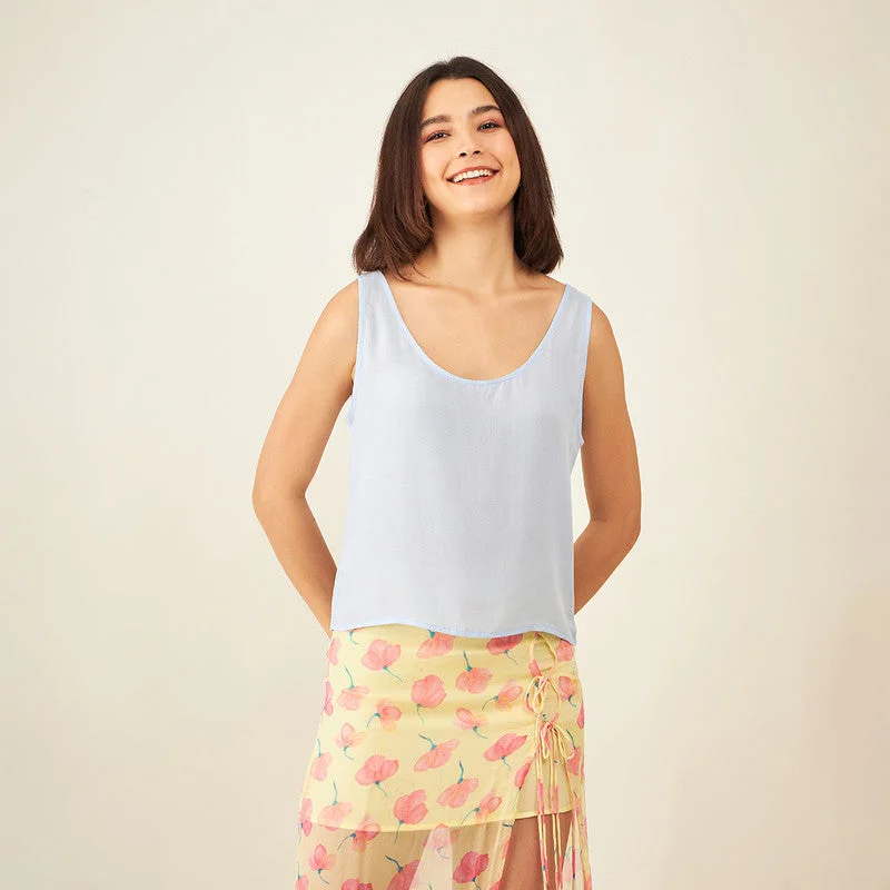Today Only – Don’t Miss It!Women Tank Top | Plant-Based Viscose | Blue