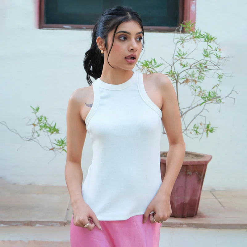 Upgrade for Less!Cotton Tank Top For Women | Off White