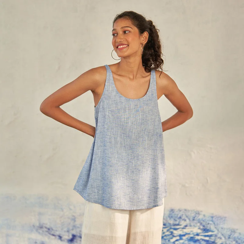 One Day Only – Huge Savings!Cotton Tank Top for Women | Sleeveless | Deep Blue