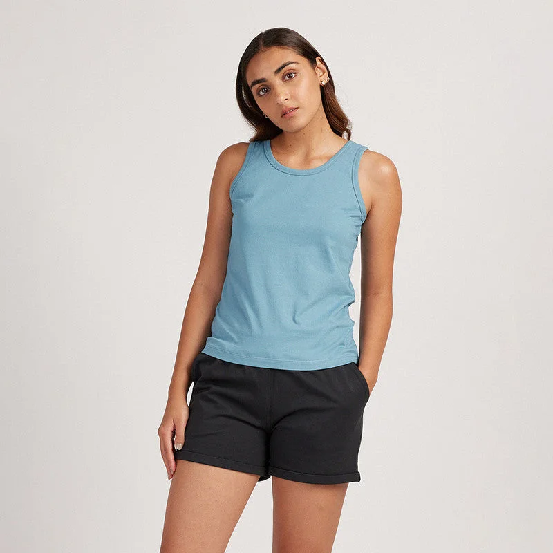 Get It Before It’s Gone!Cotton Tank Top for Women | Aqua Blue