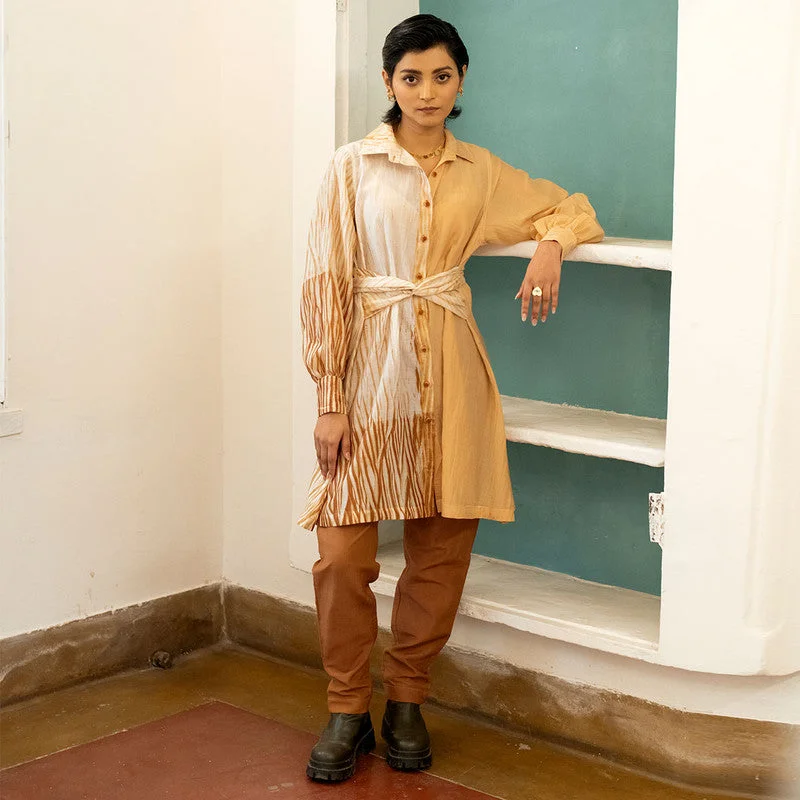 Don’t Wait – Deals Won’t Last!Handwoven Cotton Silk White Square Shirt Tie-Up Dress Don’t Wait – Deals Won’t Last!Handwoven Cotton Silk White Square Shirt Tie-Up Dress