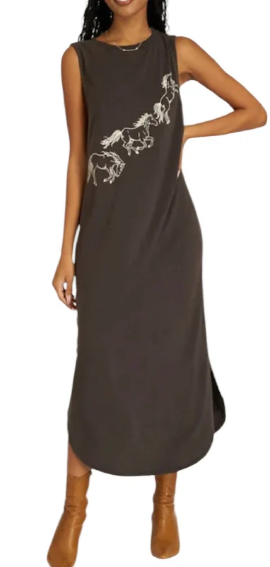 Best Price of the Season!Horses Tank Dress In Vintage