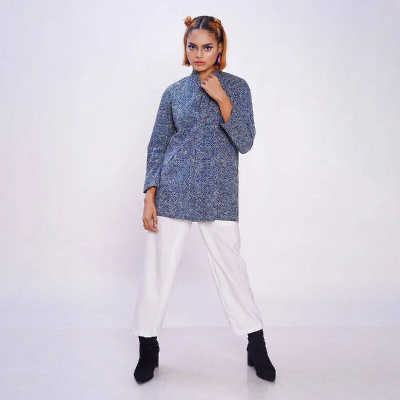 The Best Sale of the Year!Cotton Shirt for Women | Ajrakh Hand Printed | Indigo