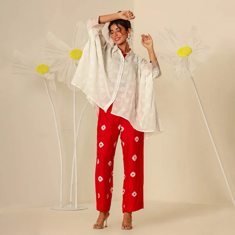 Your Shopping Wish, Our Discount Command!Off-White Kaftan Shirt for Women | Cotton Dobby Your Shopping Wish, Our Discount Command!Off-White Kaftan Shirt for Women | Cotton Dobby