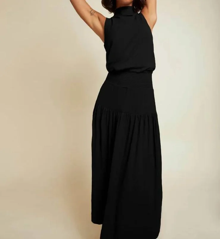 Instant Savings Await!Margot Turtleneck Tank Dress In Black