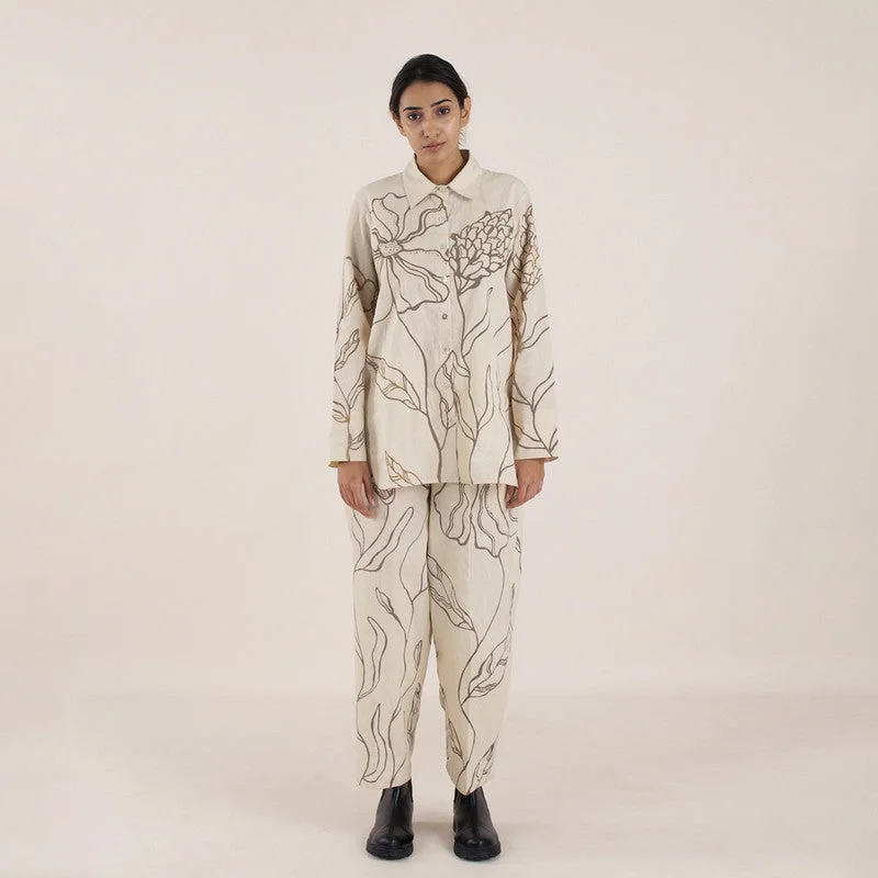 Everything Must Go!Pure Cotton Shirt | Hand-Painted | Off-White