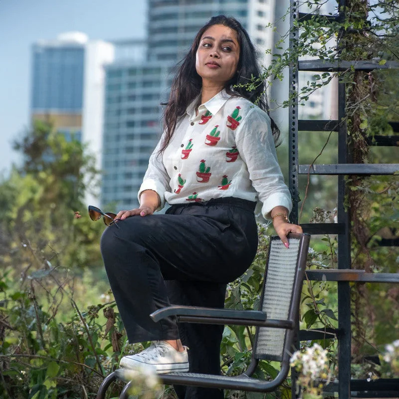 Get It Before It’s Gone!Organic Cotton Shirt for Men & Women | White | Loosefit