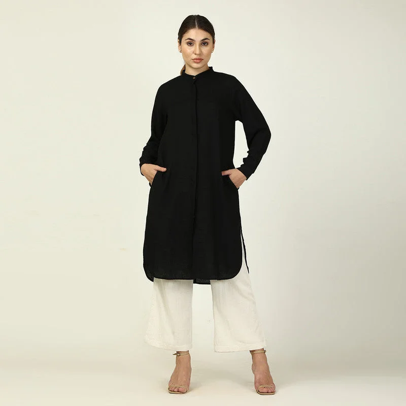 Hot Deals You Can’t Resist!Black Shirt Kurt for Women | Tencel