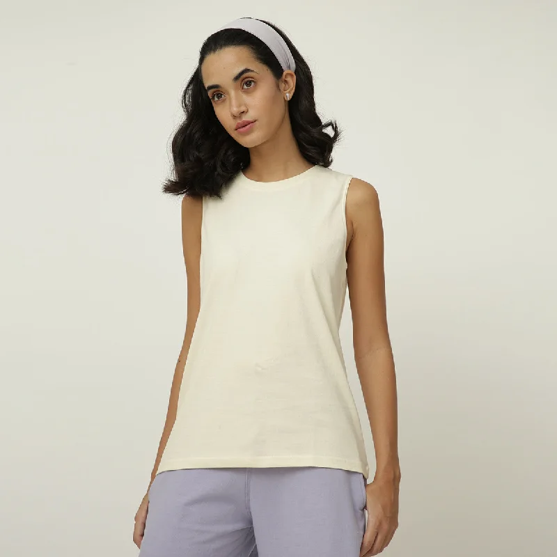 The Best Offers Are Here!White Tank Top for Women | Organic Cotton | Round Neck