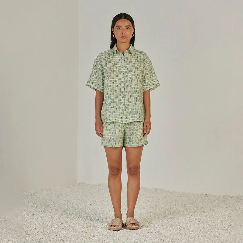 Exclusive Offers You’ll Love!Linen Co Ord Set For Women | Shirt & Shorts | Elasticated Waist | Green Exclusive Offers You’ll Love!Linen Co Ord Set For Women | Shirt & Shorts | Elasticated Waist | Green