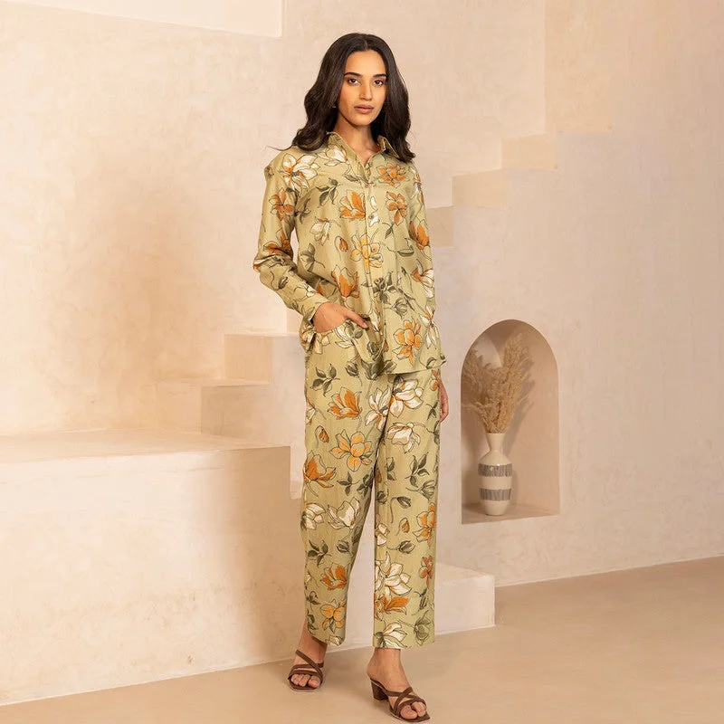 Huge Price Cuts Await!Cotton Shirt For Women | Magnolia Printed | Multicolour