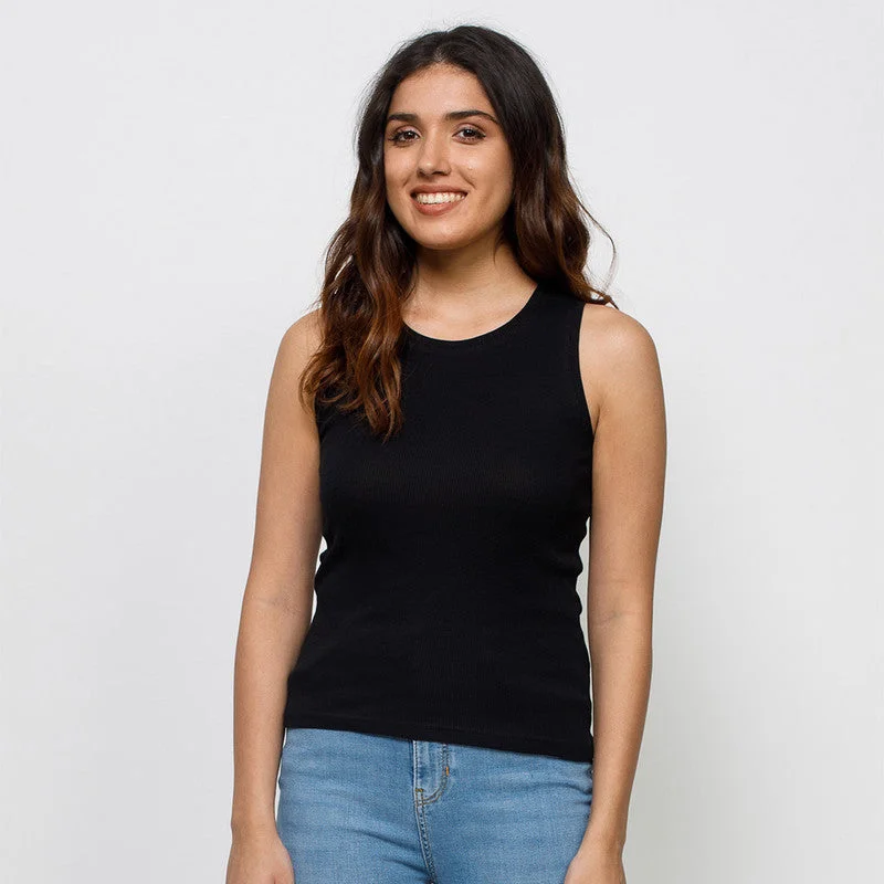 Shop Now and Save!Cotton Ribbed Tank Top | Carbon Black