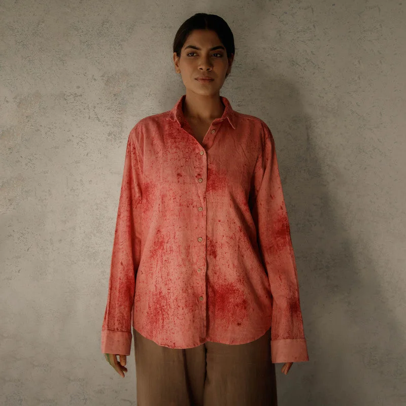 Your Exclusive Offer Awaits!Organic Cotton Shirt | Natural Dyed | Pink