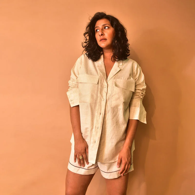 Your Wallet Will Thank You!Cotton Linen Shirt | Off-White