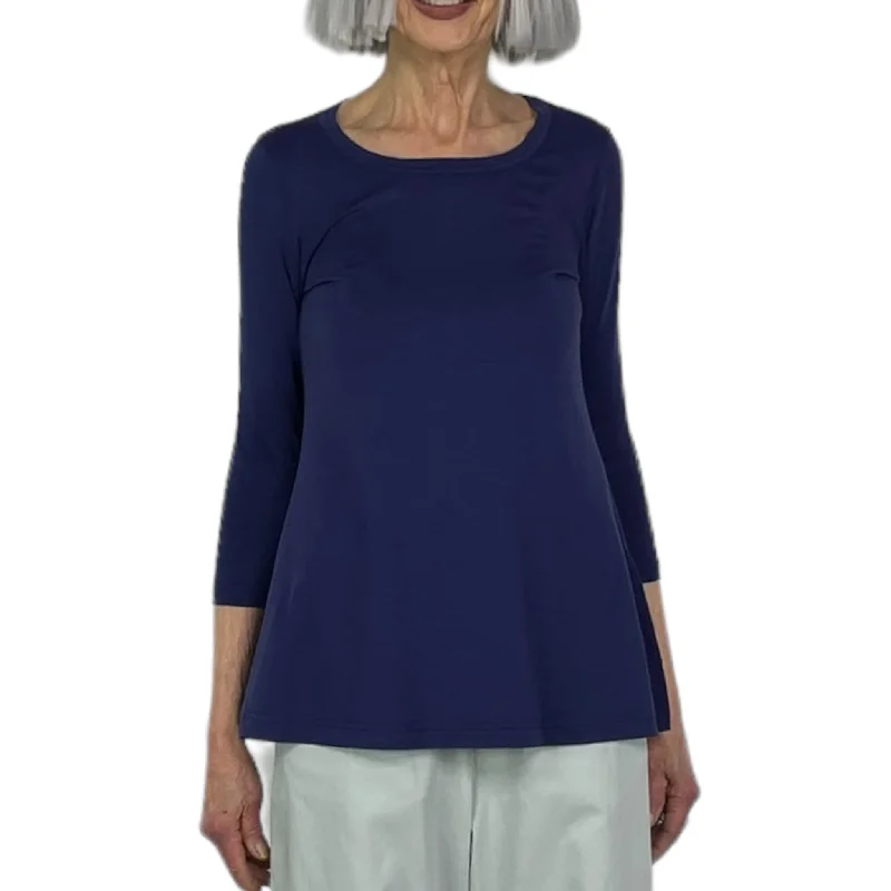 Enjoy Huge Discounts Now!3/4 SLEEVE A-LINE T-SHIRT