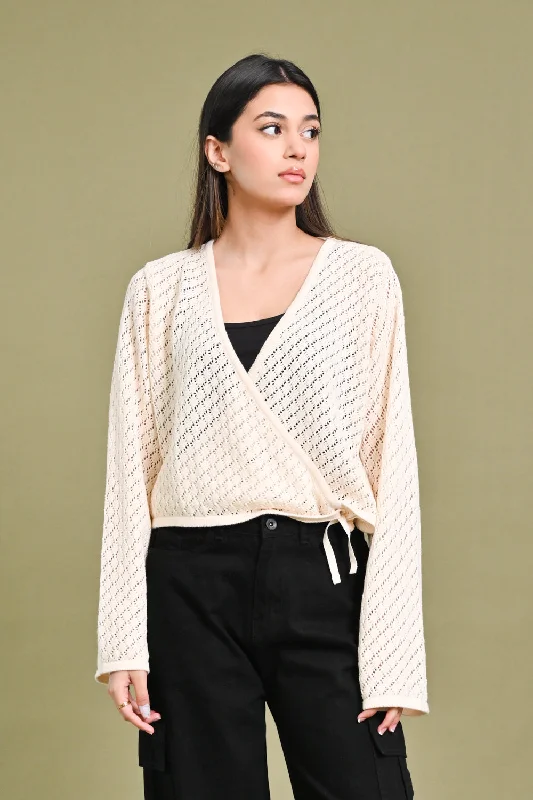 New Discounts Just Dropped!CROCHET WRAP-AROUND TOP