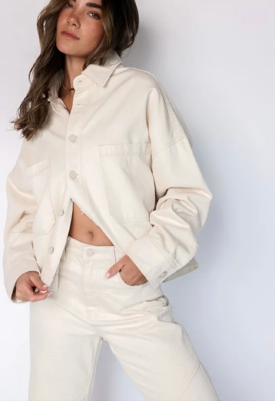 Must-Have Deals Inside!Ace High Denim Jacket in Buttermilk