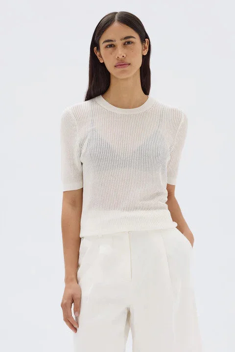 Enjoy Huge Discounts Now!Assembly Label - Belle Knit SS Tee, Cream