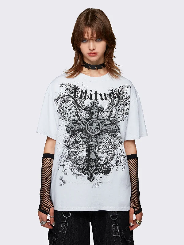 Your Shopping Spree Starts Here!Attitude Wings Graphic T-Shirt