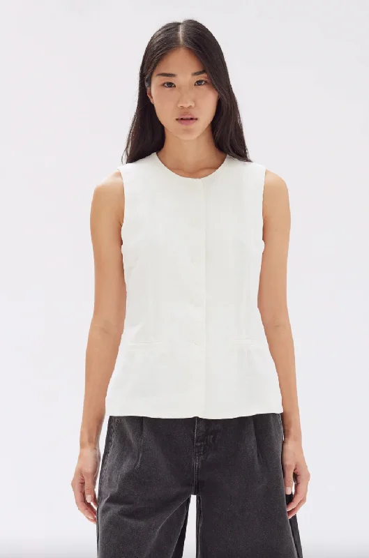 Special Offer – Act Fast!Calla Linen Top - Antique White