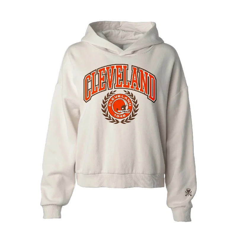 Unmissable Offers Await!Cleveland Football Collegiate Seal - Womens Pullover Hoodie