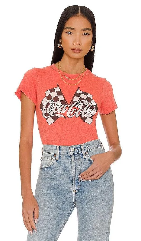 Flash Deals – Act Quickly!Coca Cola Checkered Flags T-Shirt