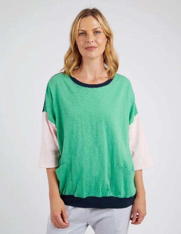 Seasonal Sale – Shop Now!Elm Maize Colour Block Sweat