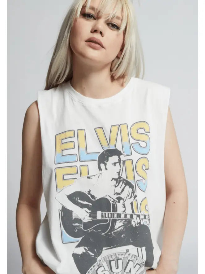 Time to Snag a Bargain!Elvis X Sun Record Blue Moon Tank