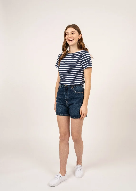 Your Shopping Spree Starts Here!Etrille short sleeve striped sailor shirt - regular fit, in light cotton (MARINE/NEIGE)