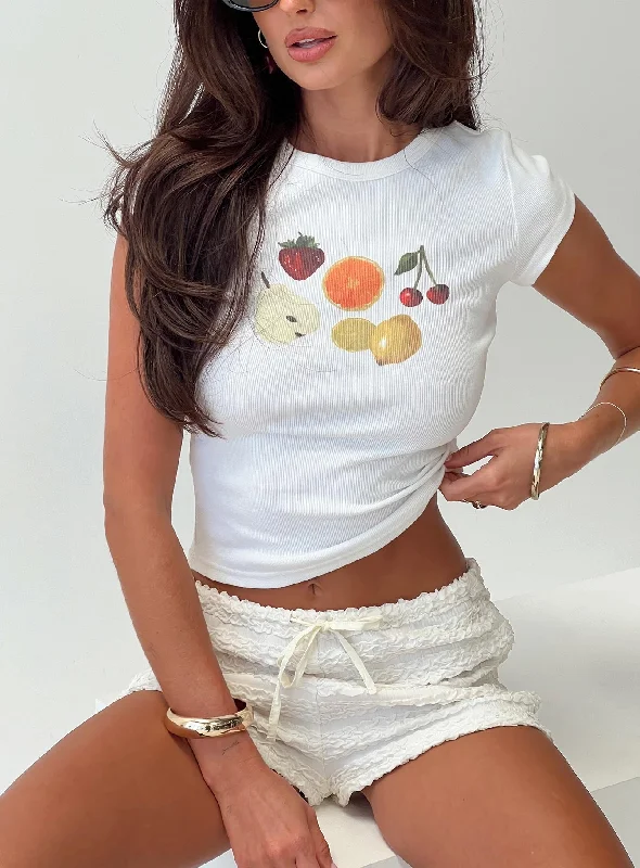 Get More for Less!Fruit Salad Tee White Multi