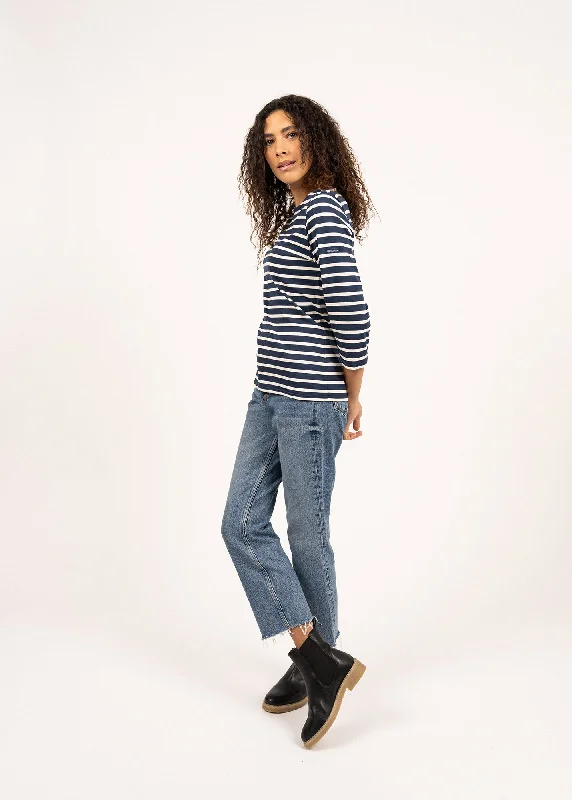Shop Smart, Save Big!Galathée striped sailor shirt - slim fit, in light cotton (MARINE/ECRU)