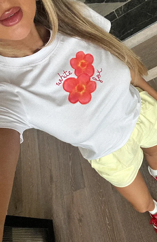 Massive Price Cuts!He Loves Me Baby Tee White