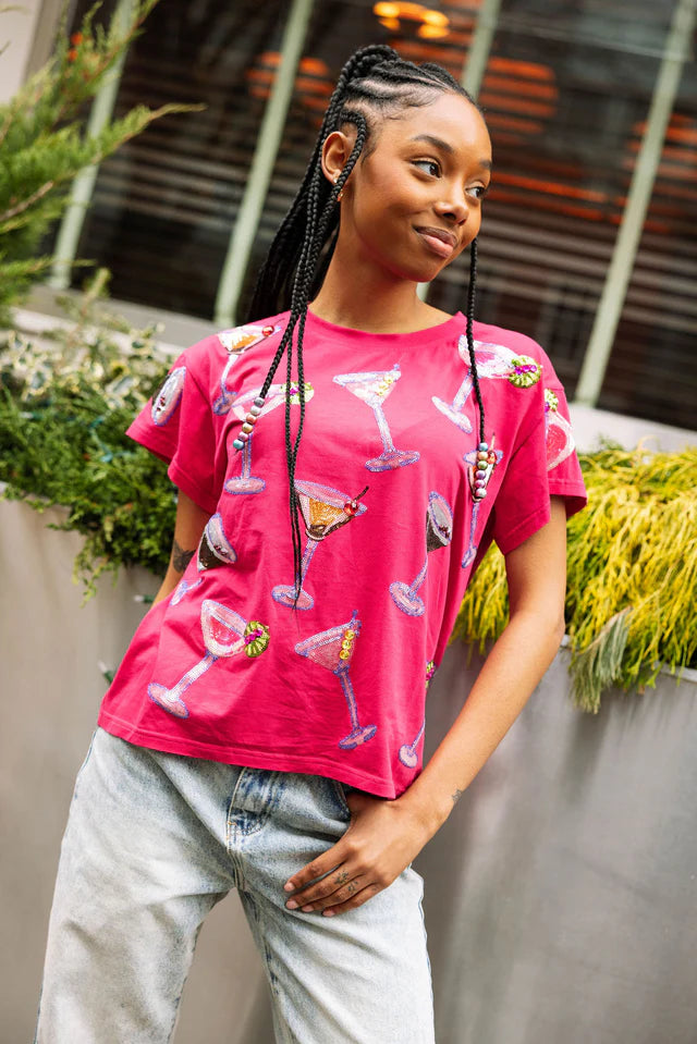 Hot Deals You Can’t Resist!Hot Pink Cosmo Tee