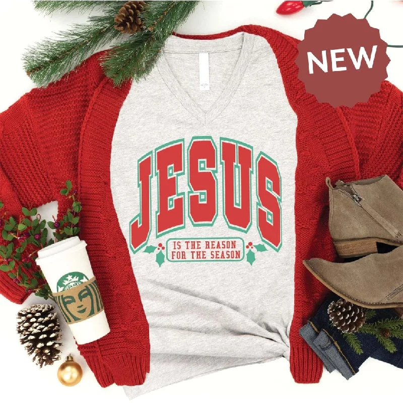 Lowest Prices Guaranteed!Jesus is the Reason V-Neck