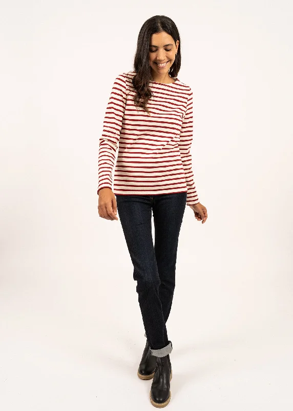 Great Deals, Just for You!Meridame striped sailor shirt - regular fit, in thick cotton (ECRU/PERSAN)